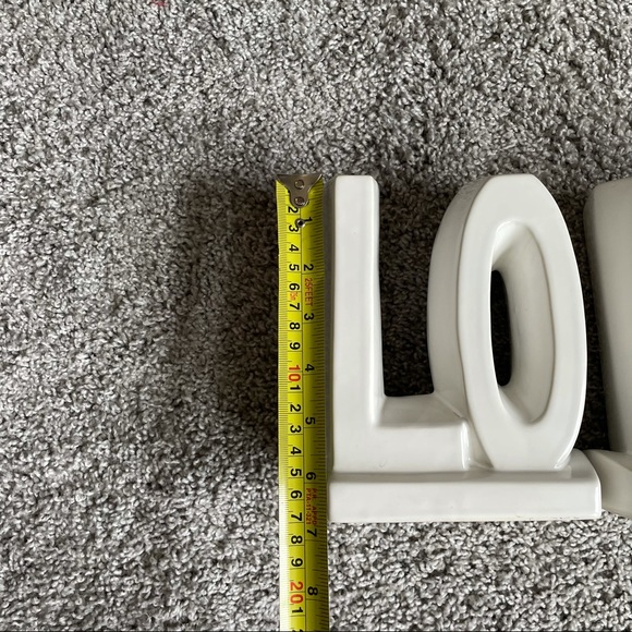 LOVE Ceramic Bookend Set - Picture 10 of 10